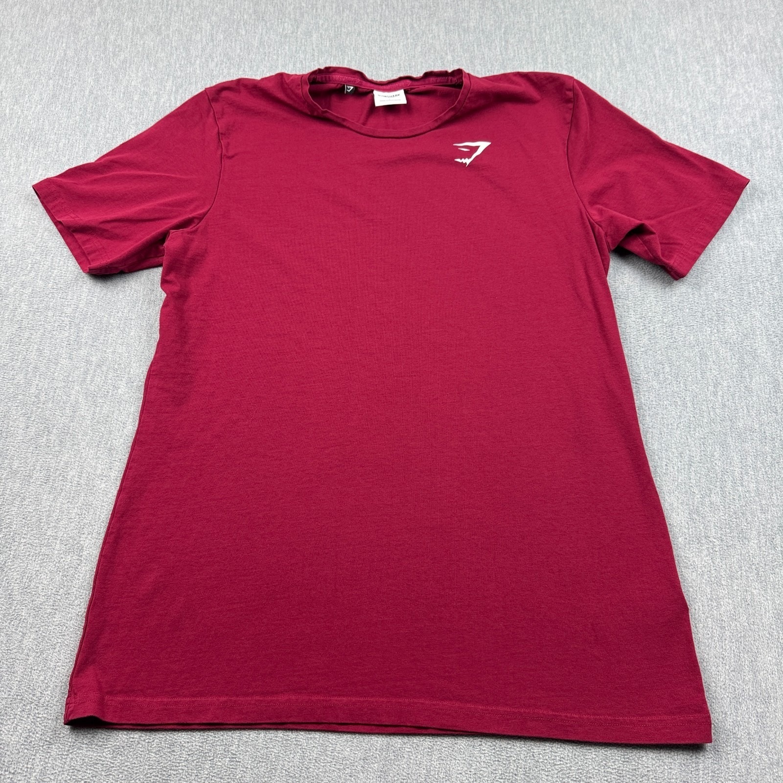 Gymshark T Shirt Men Large Red Critical Short Sleeve Athletic Training Running